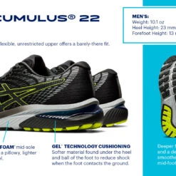 New ✨ ASICS MENS GEL CUMULUS 22 🔔 -Cheap Powers Baseball Store image 10782