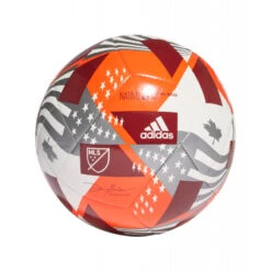 Top 10 ✔️ Adidas Mls Club Soccer Ball White/ Silver/ Red replica size 3 😍