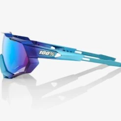 Cheap ✔️ 100% SpeedTrap 🎉 Sunglasses, Matte Metallic Into the Fade frame - Blue Topaz Multilayer Mirror Lens ✨ -Cheap Powers Baseball Store image 11347