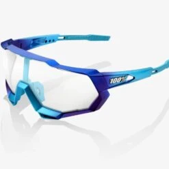 Cheap ✔️ 100% SpeedTrap 🎉 Sunglasses, Matte Metallic Into the Fade frame - Blue Topaz Multilayer Mirror Lens ✨ -Cheap Powers Baseball Store image 11348