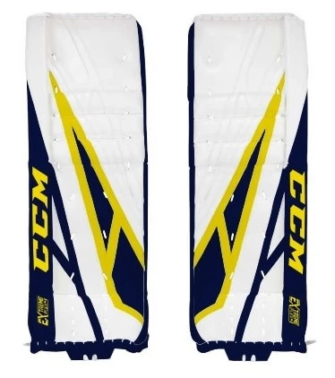 Cheapest ❤️ CCM GP EXTREME FLEX PRO 4 GOALIE PAD WHT/NVY/YLW 34+1.5 ✔️ 1 Cheapest ❤️ CCM GP EXTREME FLEX PRO 4 GOALIE PAD WHT/NVY/YLW 34+1.5 ✔️
