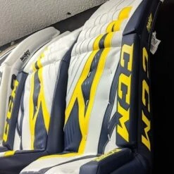 Cheapest ❤️ CCM GP EXTREME FLEX PRO 4 GOALIE PAD WHT/NVY/YLW 34+1.5 ✔️ 9 Cheapest ❤️ CCM GP EXTREME FLEX PRO 4 GOALIE PAD WHT/NVY/YLW 34+1.5 ✔️ -Cheap Powers Baseball Store image 3096
