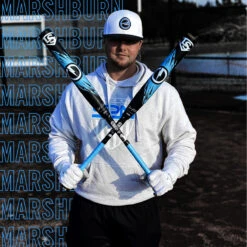 Top 10 ✔️ 2022 LOUISVILLE GENESIS 2PC TM10 SLOPITCH BAT BLK-BLU ✨ -Cheap Powers Baseball Store image 4205