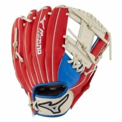 Coupon 😀 MIZUNO PROSPECT SERIES POWERCLOSE ⚾ BASEBALL GLOVE 11" RYL/RED ❤️