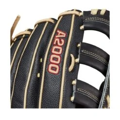 Best Sale 😀 2021 Wilson A2000 1800 12.75" SuperSkin Outfield ⚾ Baseball Glove Black/Black/Blonde ❤️ -Cheap Powers Baseball Store image 4644