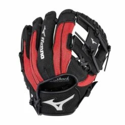 Coupon 🌟 MIZUNO PROSPECT SERIES POWERCLOSE ⚾ BASEBALL GLOVE 10" BLK/RED RHT 💯