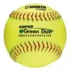 Promo 🔥 WORTH SOFTBALL SUPER GREEN DOT 11" EACH 👍