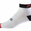 Best Sale ❤️ FOX 4" TRAIL SOCK - wht/red/blk S/M 🌟