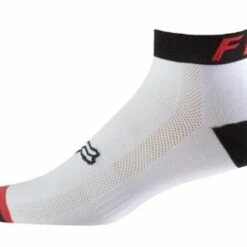 Best Sale ❤️ FOX 4" TRAIL SOCK - wht/red/blk S/M 🌟