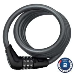 Best Pirce 😀 Abus, Star 4508K, Cable lock, Combo, 8mm, 150cm, Black ⌛