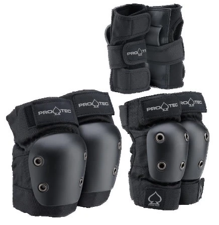 Buy ⭐ Protec 3 Pack Pad Set - Black Junior ✔️ 2 Buy ⭐ Protec 3 Pack Pad Set - Black Junior ✔️ - Image 2