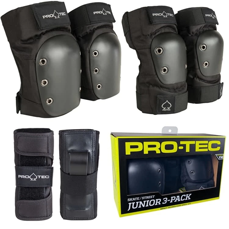 Buy ⭐ Protec 3 Pack Pad Set - Black Junior ✔️ 5 Buy ⭐ Protec 3 Pack Pad Set - Black Junior ✔️ - Image 5