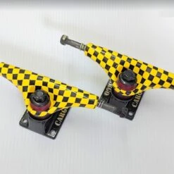Buy 🔥 Cargo Trucks - 5" - set/2 - Blk/Yel Checkered ❤️