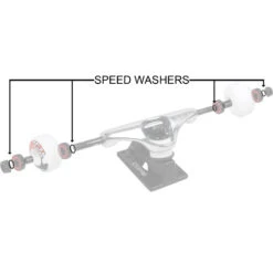 Promo ⌛ Skateboard Axle "Speed" Washers - pack of 4 🌟 -Cheap Powers Baseball Store image 9468