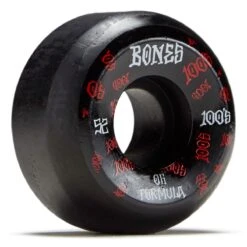 Best Pirce β€οΈ Bones PP Wheels - set of 4 Black - Bones Logo - V5 100's Side Cuts 52 β¨