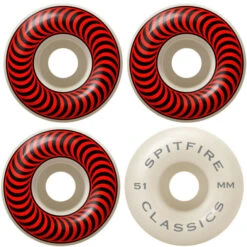 Top 10 π€© Spitfire Wheels - F4 - 99D - Classics Red 51 - Set/4 β